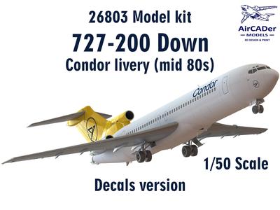 26803 Model kit Boeing 727-200 Down