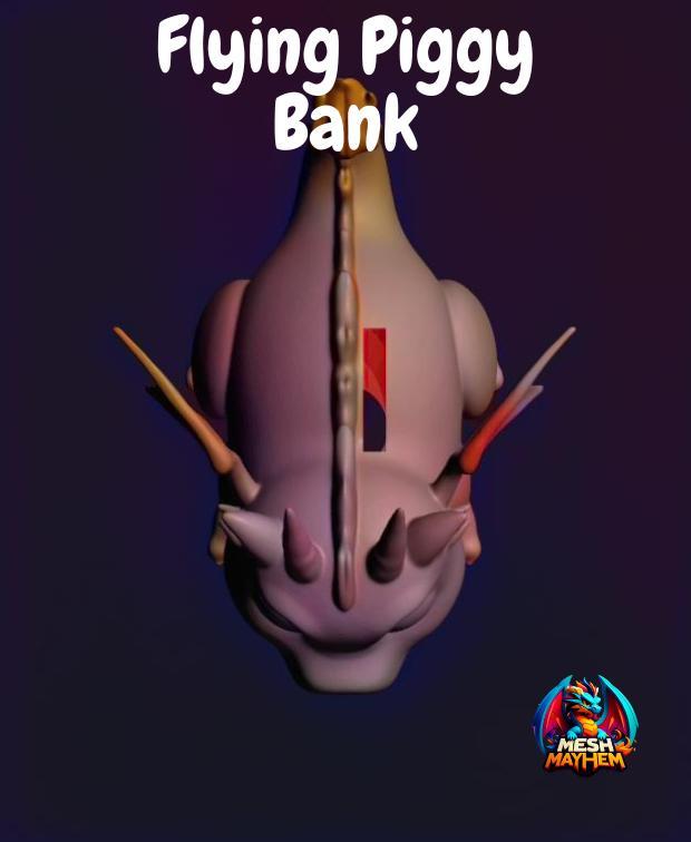 Flying Piggy Bank Mesh Mayhem