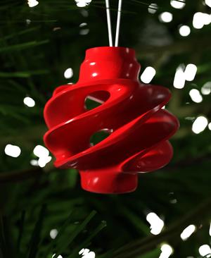 Christmas Ornament Plushy Swirls 003
