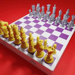 Chess Board Avengers vs Justice League