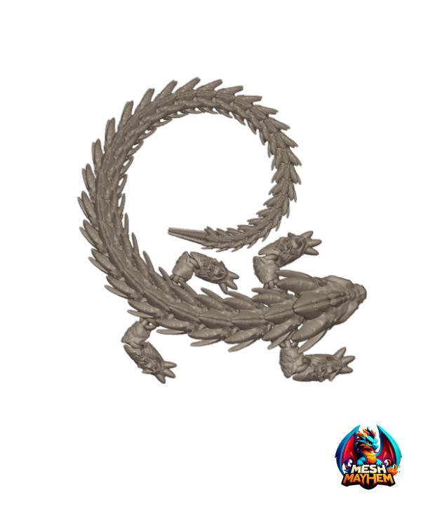 Drakeon Articulated Dragon Mesh Mayhem