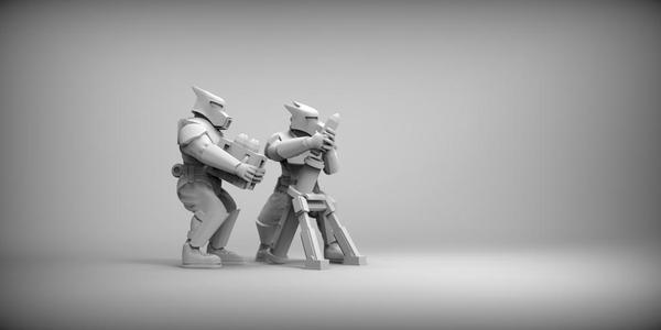 GUARD DOGS - HEAVY WEAPONS 2 x4 28mm (RESIN)