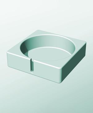 CS162-50-S Modular slotted component container modern decor