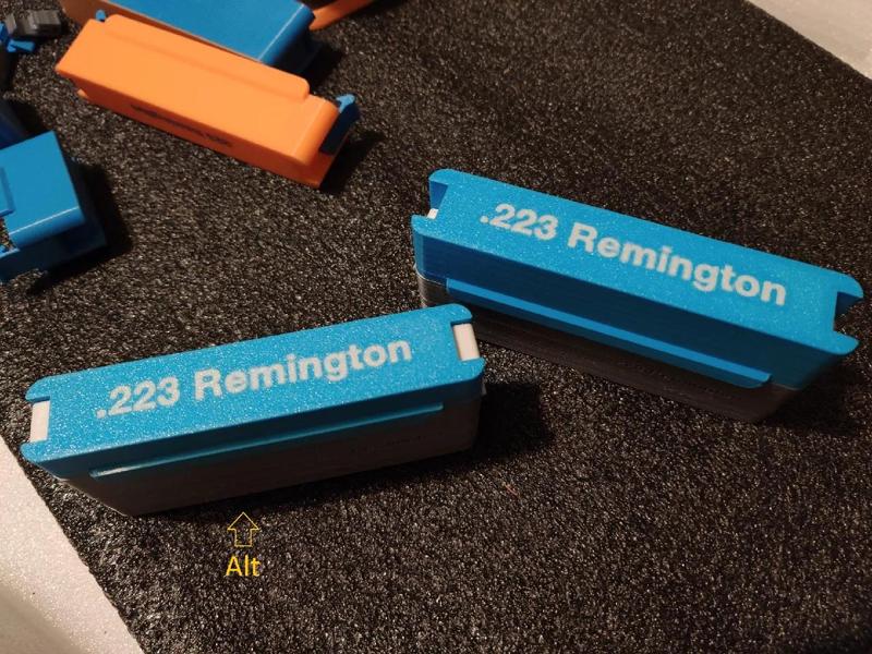 .223 Remington, Pocket Recessed Spring and Snap Latch Modular Ammo Box   