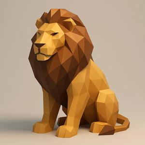 Lion LOW POLY   