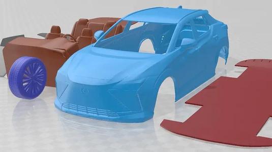Lexus RZ 450e 2023 Printable Car