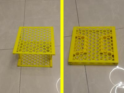 Infinitely Stackable Folding Shoe Rack