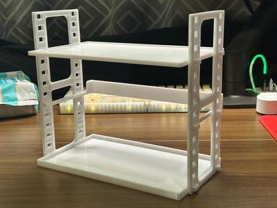 Adjustable Desktop Organizer Sturdy, Material-Saving, Easy to Assemble