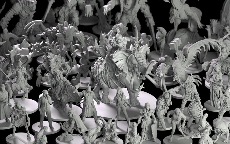 Miniatures for 3D players