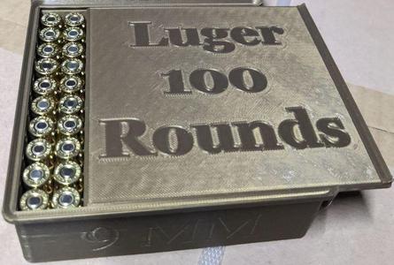 Stackable 9mm Ammo Box 100 Rounds