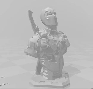 Deadpool Bust (Remastered Supportless Edition) Low Poly