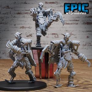 Goblin Mech Suit Set / Male Goblinoid / Skeleton Warrior / Evil Exoskelet Ogre / Green Skin Army Soldier / Steampunk Battle Robot / Siege Servant