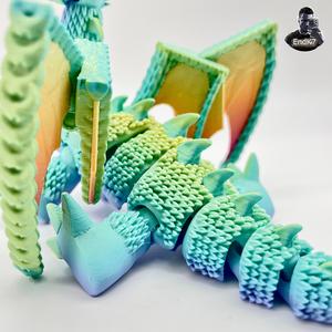 Big Scaly Dragon with Wings! - Articulated - no supports