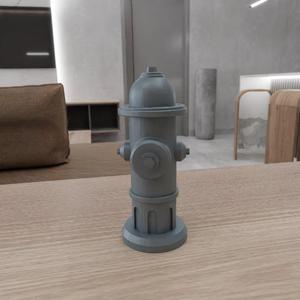 3D Fire Hydrant with 3D Stl Files and Gifts for Him & Home Decor, 3D Printing, One of a Kind, 3D Printed Decor, Digital Art, 3D Art