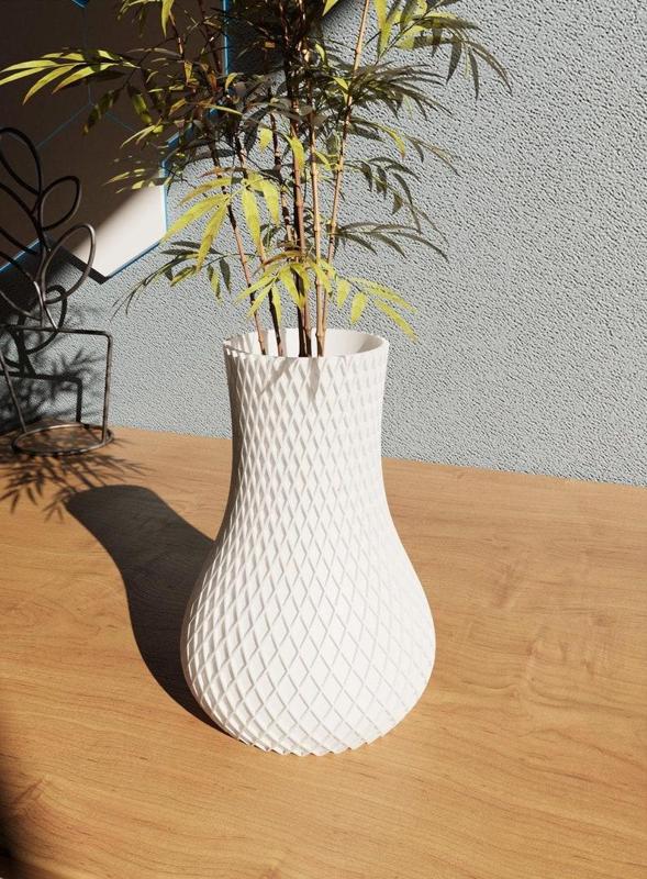 Vase STL 3D Print File v.1, Digital Download for 3D Printing, Home Decor for Plants & Flowers
