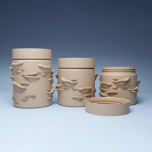 Set of 3 Storage Boxes with Screw Caps – 3D Printing STL File – Instant Download