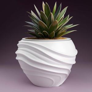 Plant pot with drainage 3D Printer STL file: instant download, Home Decor for Plant Lovers