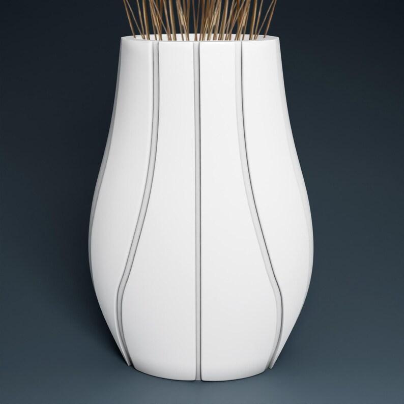 Modern Vase STL 3D Printer file, instant download, unique home decor