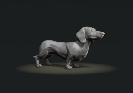 Dachshund sculpture