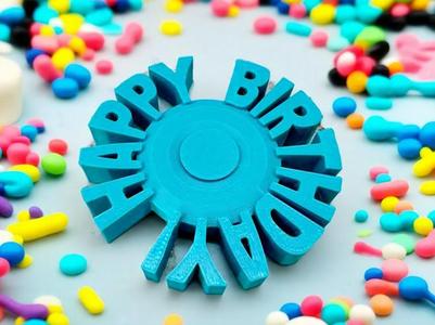 Happy Birthday Fidget Spinner 