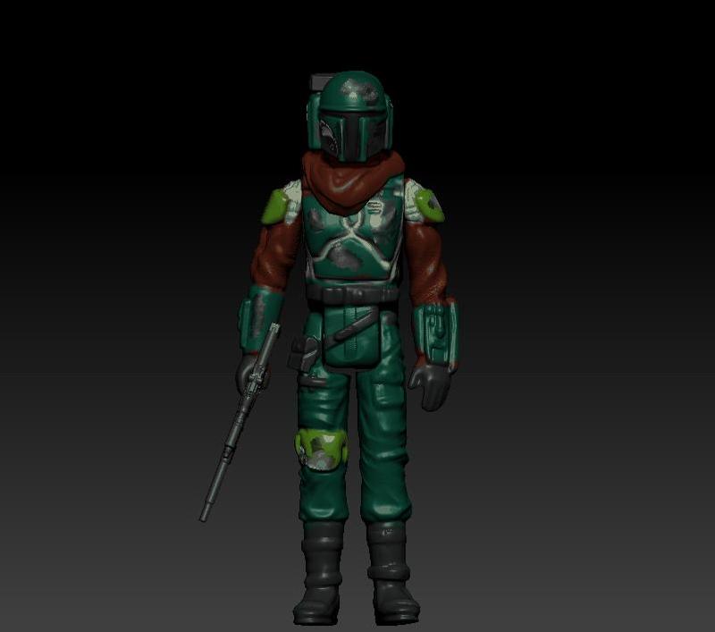 STAR WARS .STL THE MANDALORIAN, THE MARSHALL, Cobb Vanth OBJ. KENNER STYLE ACTION FIGURE.