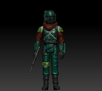 STAR WARS .STL THE MANDALORIAN, THE MARSHALL, Cobb Vanth OBJ. KENNER STYLE ACTION FIGURE.