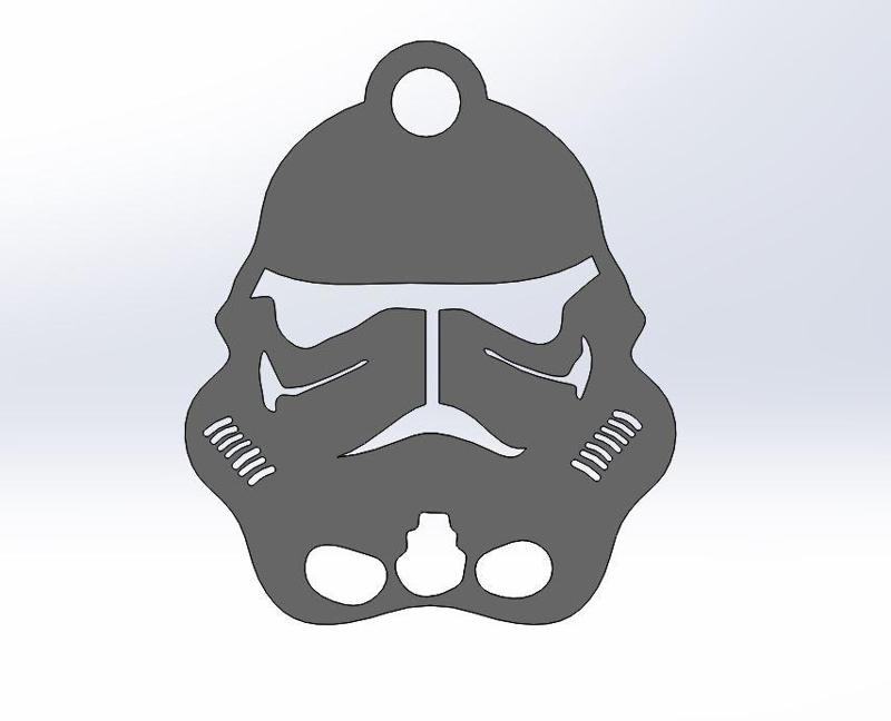 Star wars stormtrooper keychain