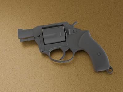 38 Special Revolver Keychain