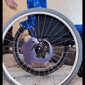 Dragon Wheelchair and Bike Spoke Clip On