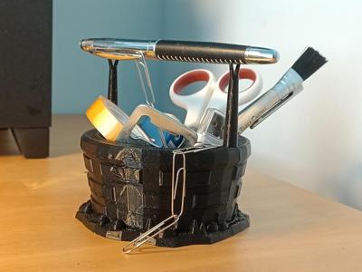Well Pen Holder & Desk Organizer