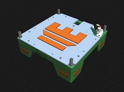 Plate for Rook MK1.1 with Cutout for Creality-style Z-Endstop