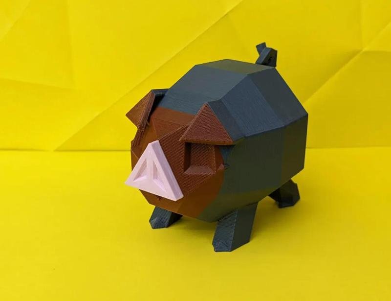 Lechonk Low Poly Pokemon