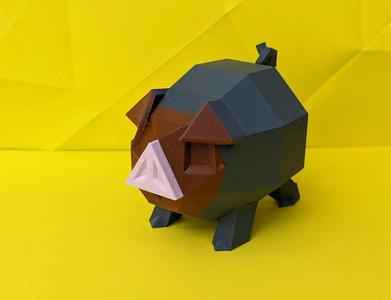Lechonk Low Poly Pokemon
