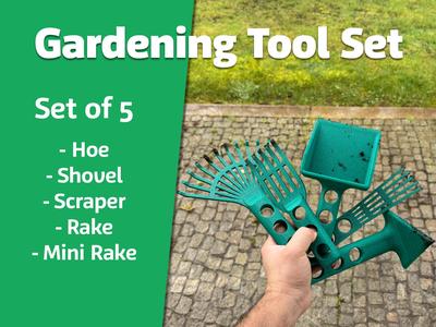 Strong Garden Tools Set 2025 - Rake, Hoe, Shovel 