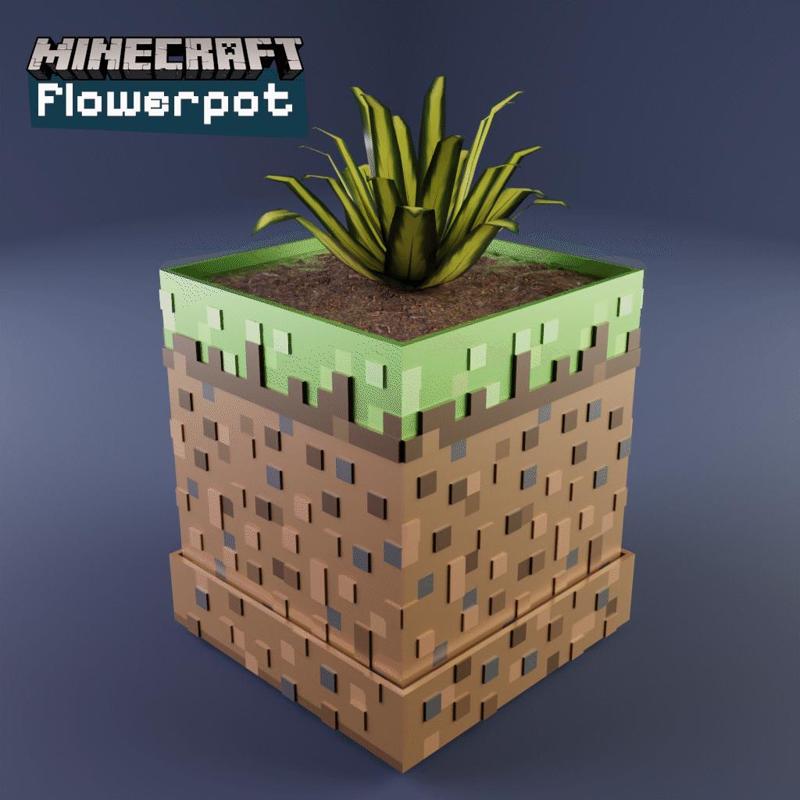 Minecraft vanilla cube pots   