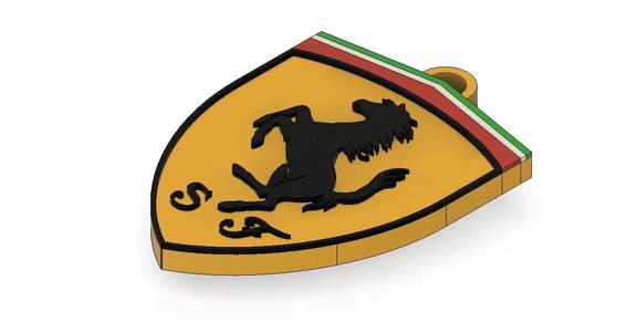 Ferrari F1 Team Multicolor Keychain