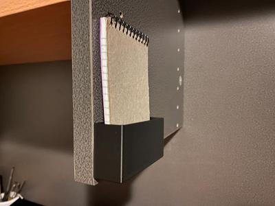 shelf hook notebook holder