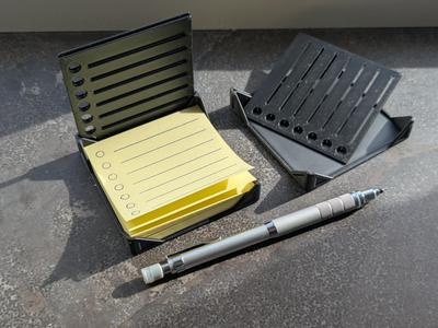 Sticky Note Stencil Station