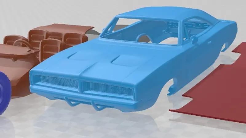 Dodge Charger RT 1969 Printable Car