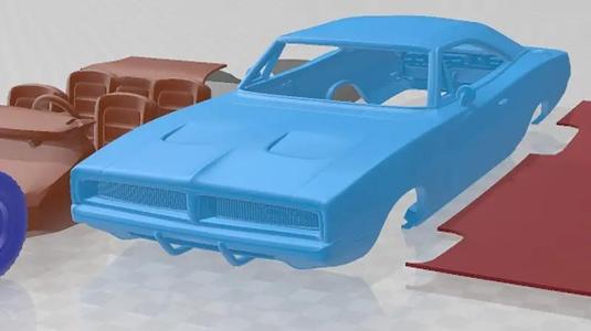 Dodge Charger RT 1969 Printable Car