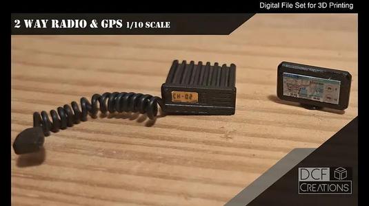 Scale 2 way radio + GPS (High Detail)