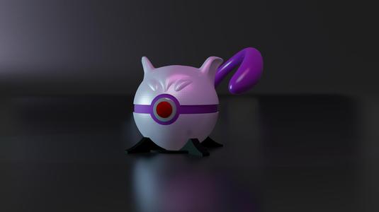 MewtBall Mewtwo Themed Opening Pokeball – Fan Art