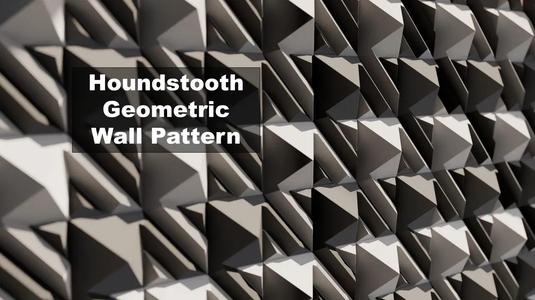 Houndstooth Geometric Wall Pattern