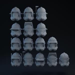 Phase 2 Clone Helmets Vent Cuts one-twelfth Scale