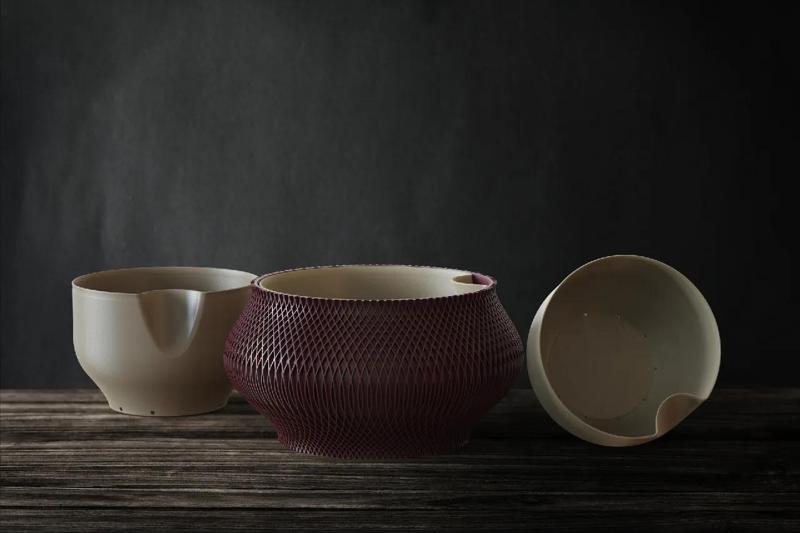 Modern Woven-Texture Plant Pot – Drainage Insert
