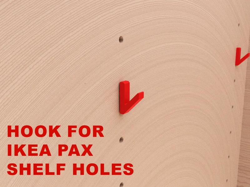 Hook for IKEA PAX Shelf Holes – Space-Saving Closet Organizer