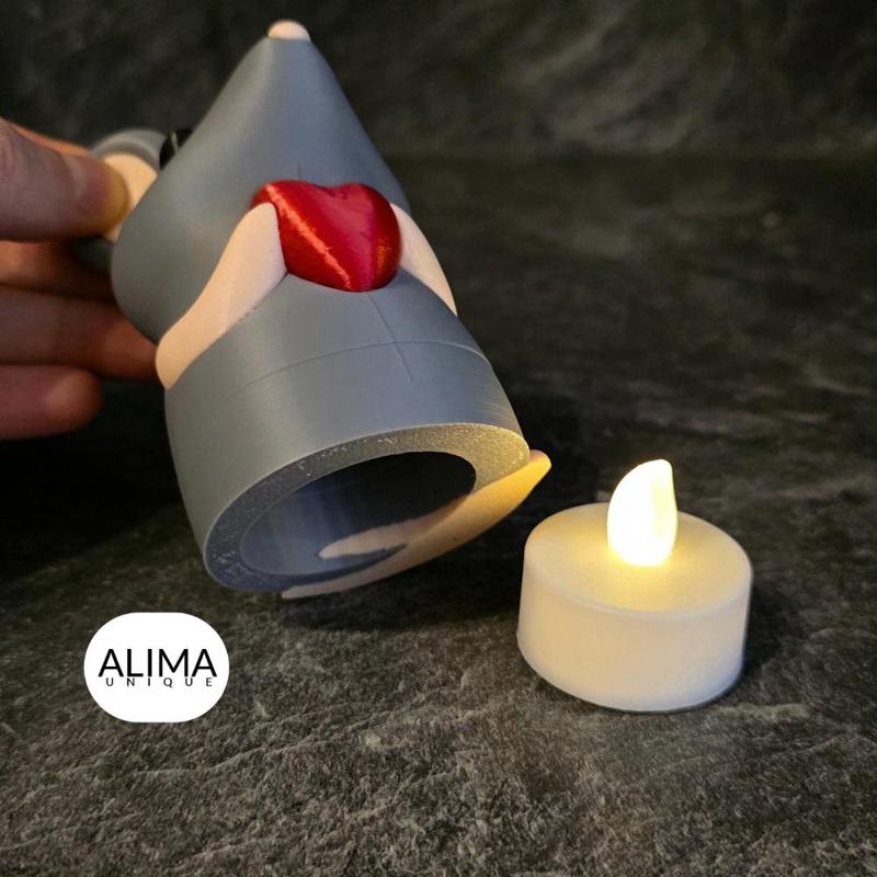 Little Mouse / Heart lights up / Mini / Keychain
