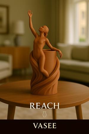 People-shaped vase art organizer for warm design