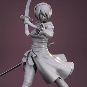 YoRHa 2B STL files for 3D printing | Assembly Model