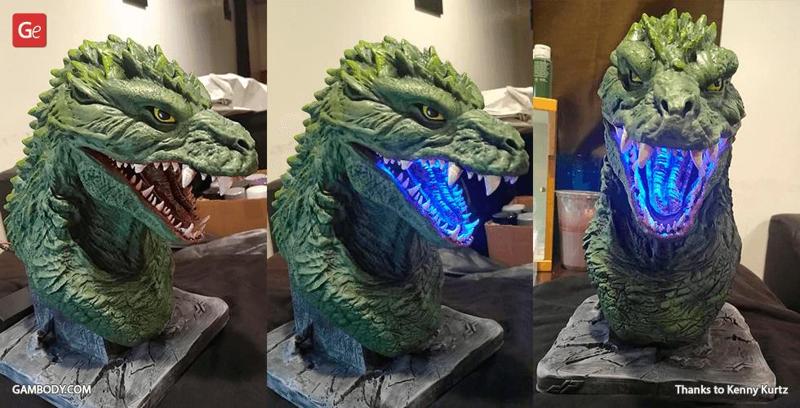 Godzilla 2000 Bust 3D Printing Figurine | Assembly